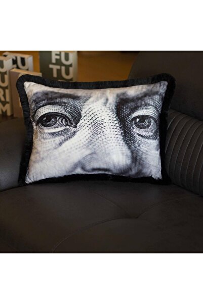 Adawall Benjamin Franklin Velvet Pillow - (FILLED BEAD FIBER, INTERNATIONAL W...