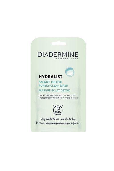 Diadermine Hydralist Smoothing Refreshing Detox Purifying Plankton Extract Face Mask 8 Ml