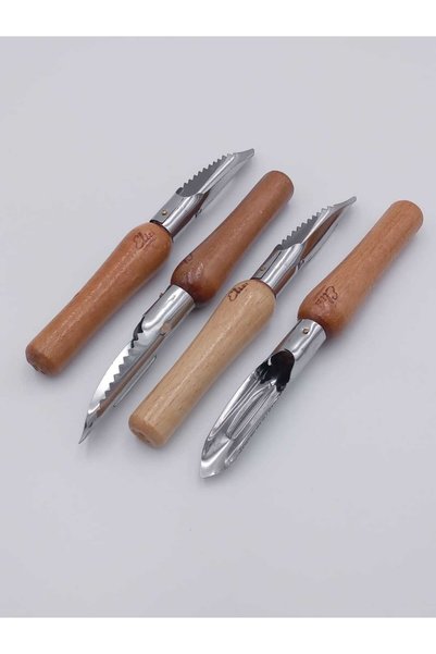 elizi ahşap Luxury Vegetable Peeler with Wooden Handle
