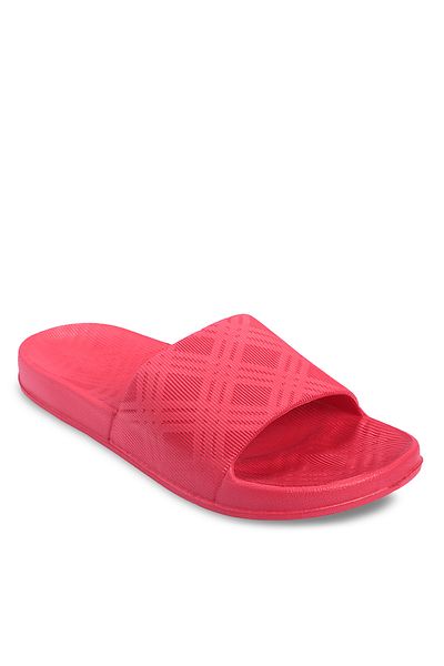 Esem Pantolette
 - Rot - Flacher Absatz