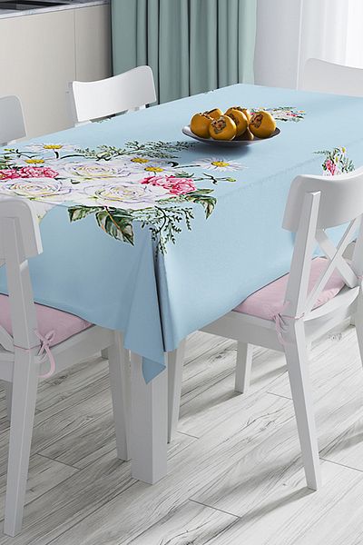 Realhomes Custom Design 3d Digital Printed Tablecloth