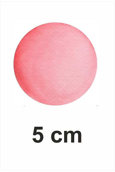 ENGINPRINT Colorful 5cm Watercolor Effect Wall Sticker 100 Pieces