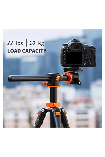 K&F CONCEPT Sa254t2 185cm Alüminyum Kompakt Tripod