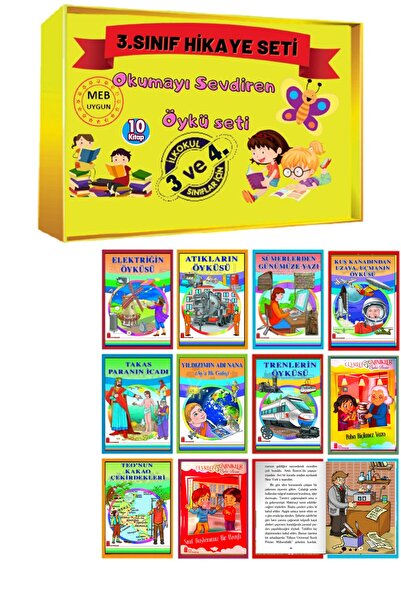 Ata Yayıncılık 3.sınıf Okumayı Sevdiren   Hikaye Seti (10 KİTAP)