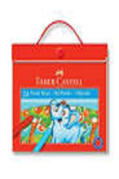 Faber Castell Faber Castel Plastik Çantalı Pastel Boya 24 Renk