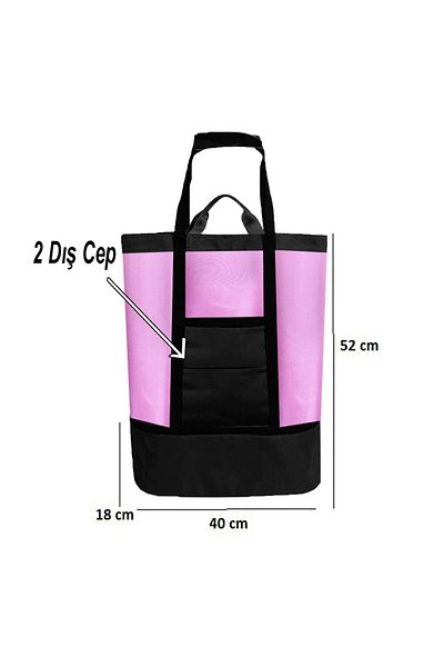 Alfagrup Beach Picnic Camping Hot Cold Proof Cooler Thermal Picnic Beach Camping Travel Bag 35+15 Liters