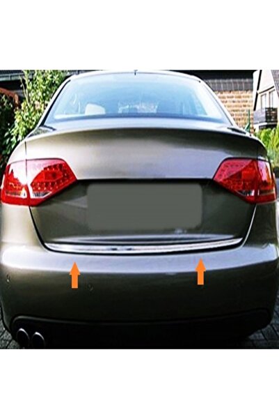 FAMS OTO AKSESUAR Audi A4 Krom Bagaj Alt Çıtası 2007-2015 Uyumlu Arası Paslan...