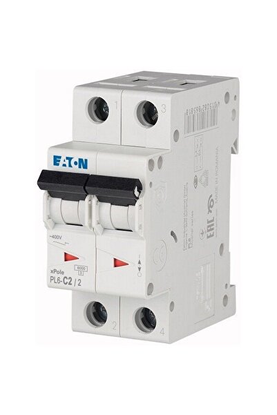 Eaton 286562 Minyatür Devre Kesici - 6ka - C Eğrisi - 2x2a