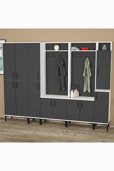 Kalender Dekor Rose-1-1-2-3-4 Portmanto Vestiyer Ayakkabılık