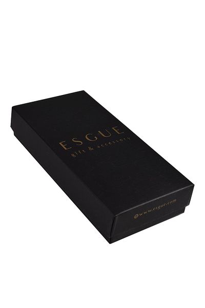 Esgue Burgundy Tie 7.5 cm & Burgundy Handkerchief & Stoned Badge Boxed Set