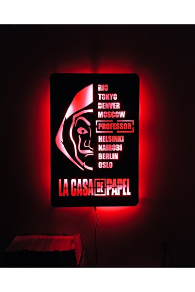 FOREVHOME La Casa De Papel Led Işıklı Tablo