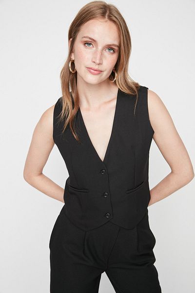 Trendyol Collection Vest - Black - Basic