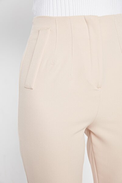 Damen Bekleidung Hosen und Chinos Hose mit gerader Passform Trendyol Synthetik Mor Pants in Lila 