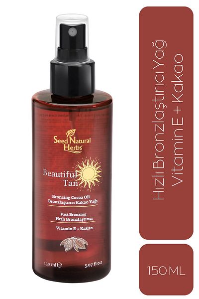 Seed Natural Herbs 150 Ml Fast Bronzing Sun Oil with Cocoa Extract