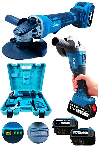 DOZZER Dz-796b 21 Volt 3 Amper Dijital Devir Ayarı Çift Akü Brushless Kömürsü...