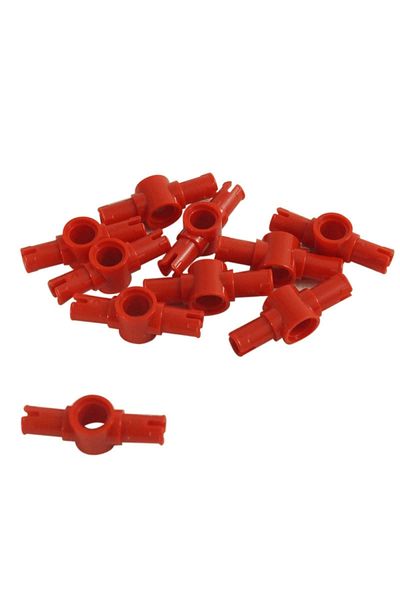 LEGO Original Technic Moc Custom Accessory Mindstorms Red Pin 3l with Pin in the Middle 4 Pieces to Ship