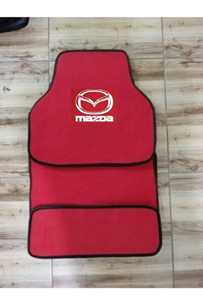 Mazda Lantis Logolu Kırmızı Halıfleks Paspas Seti