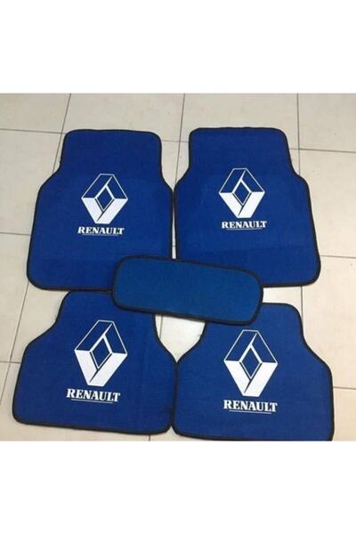 KARA AUTO Renault 9 Logolu Mavi Halıfleks Paspas Seti