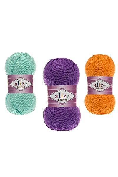 Paye خيط أليز أميجورومي قطن ذهبي 100 جرام خيط حياكة يدوية 5 قطع - سيتم إرسال 5 ألوان من اختيارك