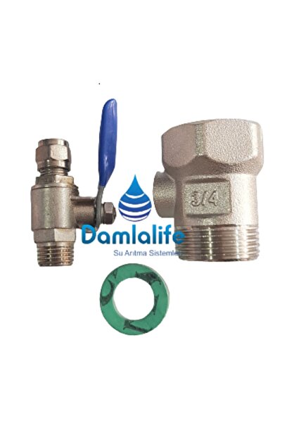 damlalife Su Arıtma 3/4 Hat Alma Aparatı Ve 1/4 Küresel Vana Çamaşır Makinesi...