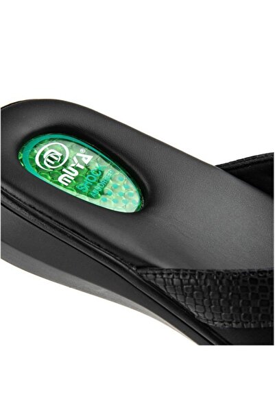 Muya Valdes 32201-001 Жіночі тапочки з анатомічною підошвою та гелевим каблуком, чорні, розмір 36-40