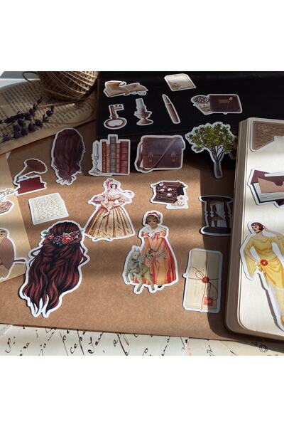 Hume Craft Vintage Dark Academia Σετ αυτοκόλλητων Bullet Journal / Scrapbook ...