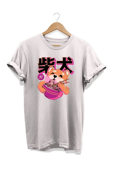 remonz Μπλουζάκι με στάμπα Ramen Series Food 100% Cotton Plus Size