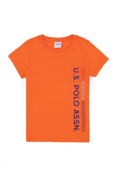 U.S. Polo Assn. Tricou portocaliu 9-10 ani