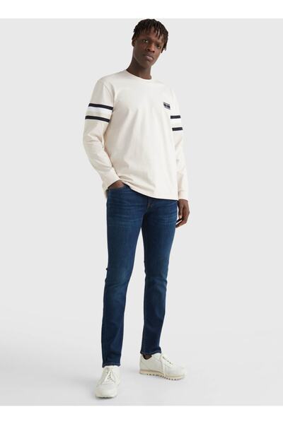 Tommy Hilfiger Bej Erkek T-shirt Mw0mw25953af4