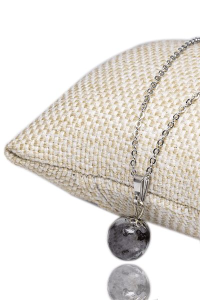 Tesbih Atölyesi Certified Natural Labradorite Stone Necklace
