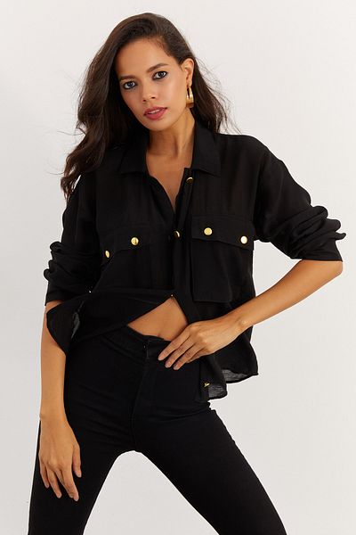 Cool & Sexy Hemd - Schwarz - Oversized