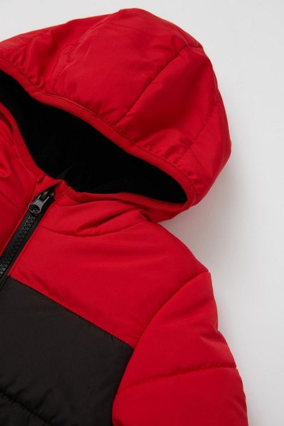 DeFacto Baby Boy Water Repellent Hooded Fleece Lined Coat