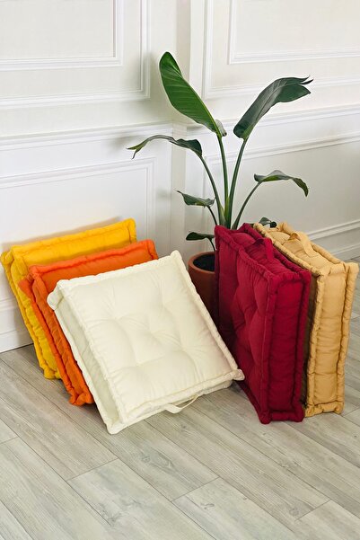 Aida Concept Fransız Yer Minderi 60x60 Puf Krem