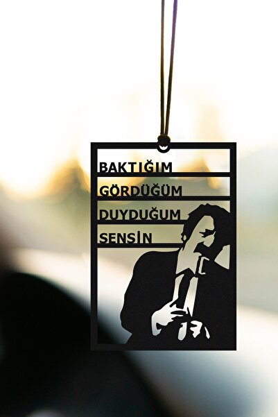 Oyunzu Metal Araba Süsü Müslüm Gürses Baktığım Gördüğüm Dikiz Aynası Süsü Erk...