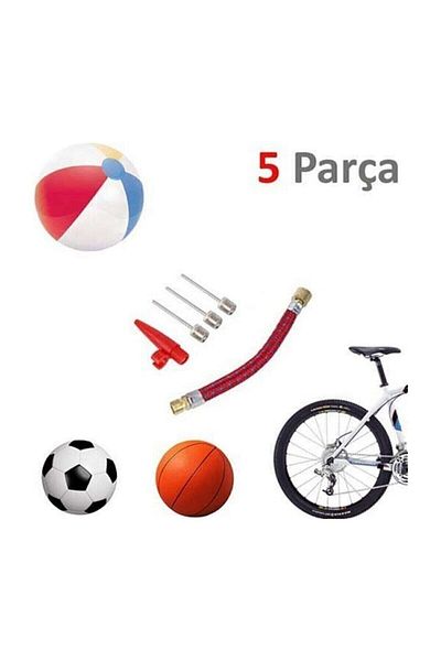 Real Özs 5 Pieces Air Pump Needle Set Bicycle And Ball Inflator Pump Spare Tip