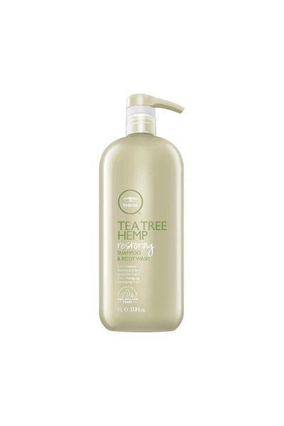 Paul Mitchell 1000ml Tea Tree Hemp Restoring Shampoo & Body Wash