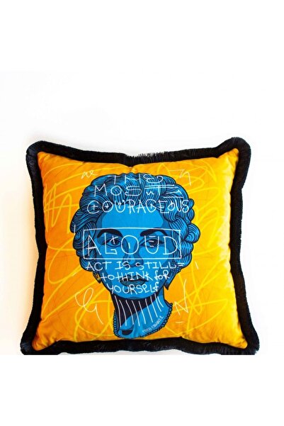 Adawall وسادة مخملية بتصميم ملون (شهادة عالمية للغسيل والتلاشي)