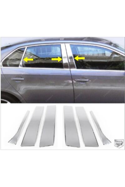 Leonacs Fams Otomotiv Vw Jetta Uyumlu Krom Kapı Direk Seti 6 Parça 2005-2010 ...
