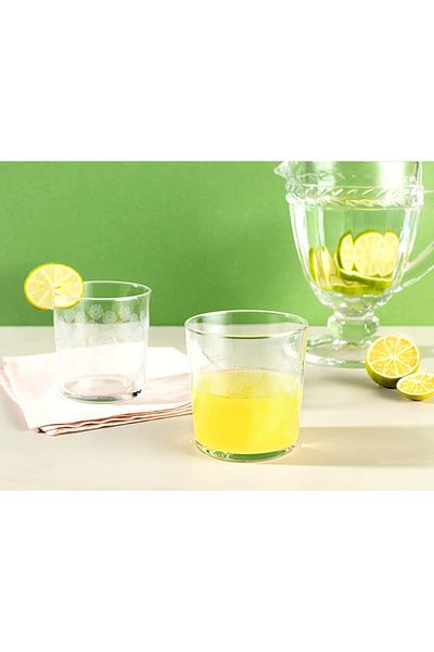 Madame Coco Pierretta Cherry Bloom Set of 4 Water Glasses - 380 ml Medium