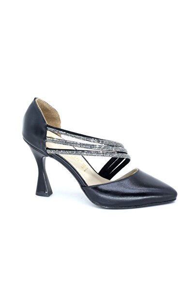 TRENDYSHOES Trendyshose 80330 Taşlı Rahat Topuk Ayakkabı