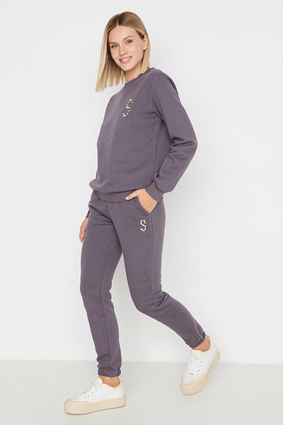 Trendyol Collection Trainingsanzug - Grau - Regular Fit