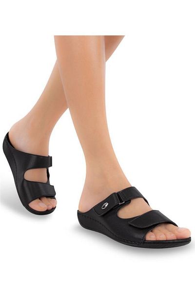 Muya Sigma 32211-001 Heel Gel Anatomical Sole Women's Slippers Black 36-40