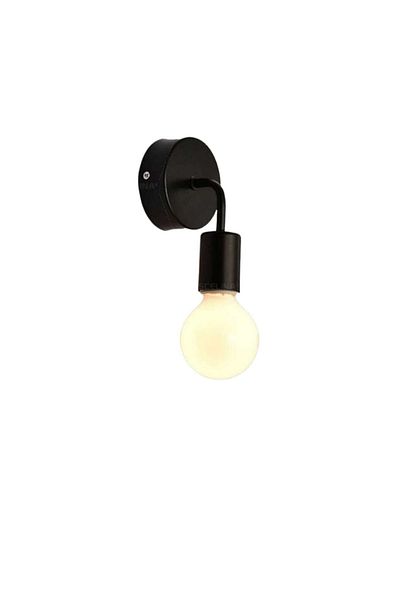 BSA LIGHTING (2 Pieces) Dide Single Black Sconce (bulb Not Included)