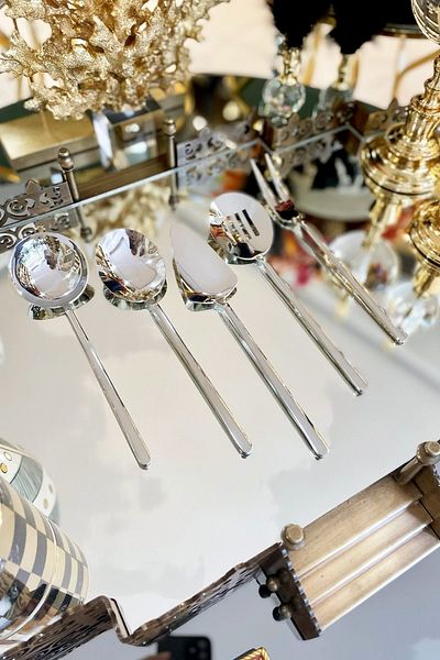 ARTER Home Silver Serving Set of 5