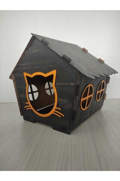 life hobi Ahşap Kedi Evi