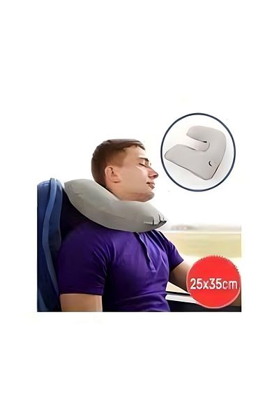 admay Inflatable Neck Pillow for Travel Passenger - Bus and Airplane Travel Pillow