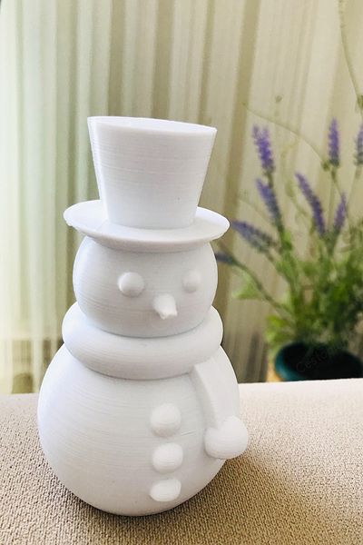 CESTOPİENO Snowman Cake Ornament / Bioplastic Decor