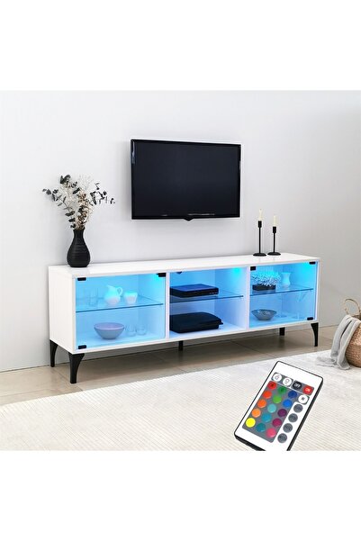 NEOstill - Tokyo Tv Sehpası Led Işıklı / Beyaz