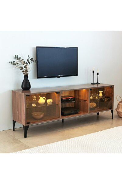 NEOstill - Olympos Tv Sehpası Led Işıklı / Ceviz