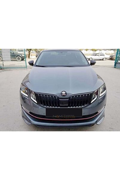 Genel Markalar Skoda Octavia 3 Abt Ön Ek Karlık Abs Plastik Mat Siyah 2018 20...